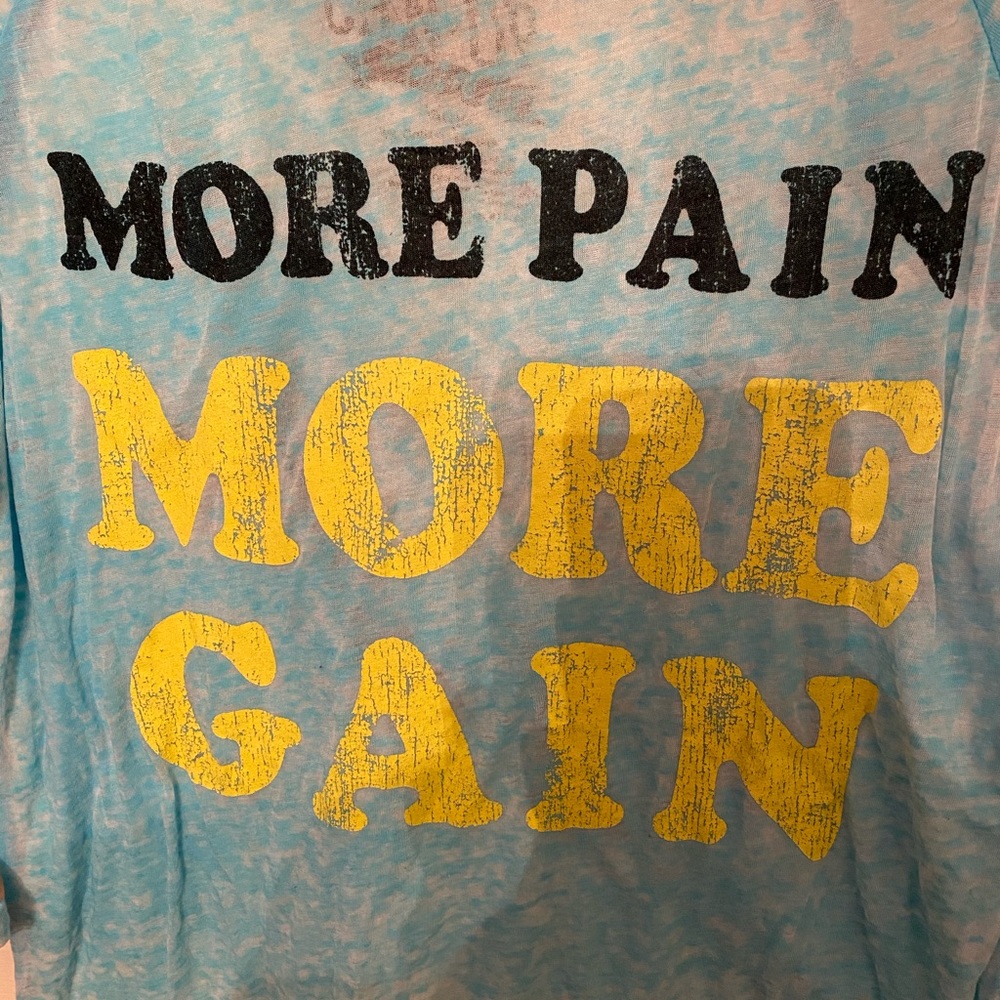 Blue Workout Top - Picture 3 of 4